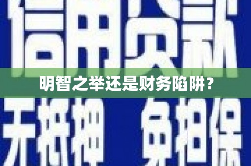 略阳明智之举还是财务陷阱？