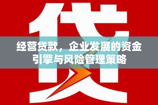 略阳经营贷款，企业发展的资金引擎与风险管理策略
