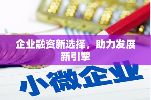 略阳企业融资新选择，助力发展新引擎