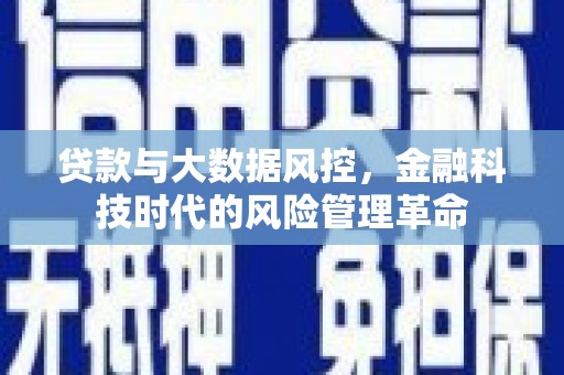 略阳贷款与大数据风控，金融科技时代的风险管理革命