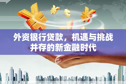 略阳外资银行贷款，机遇与挑战并存的新金融时代