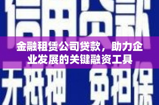 略阳金融租赁公司贷款，助力企业发展的关键融资工具