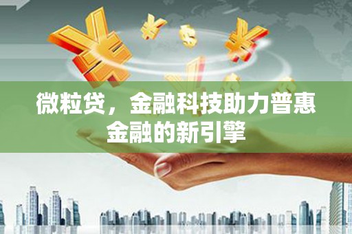 略阳微粒贷，金融科技助力普惠金融的新引擎
