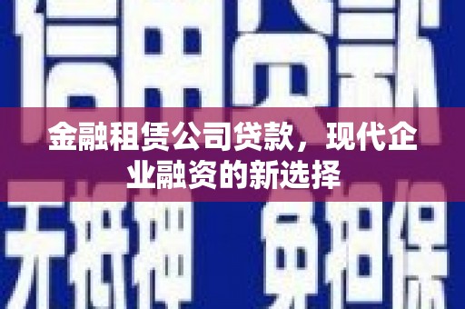 略阳金融租赁公司贷款，现代企业融资的新选择