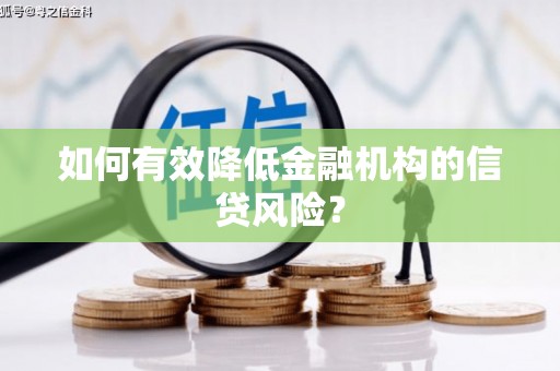 略阳如何有效降低金融机构的信贷风险？