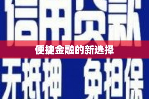 略阳便捷金融的新选择