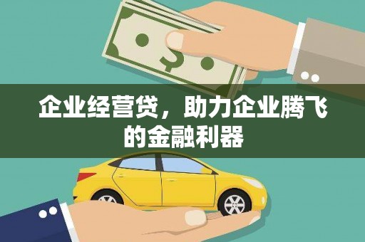 略阳企业经营贷，助力企业腾飞的金融利器