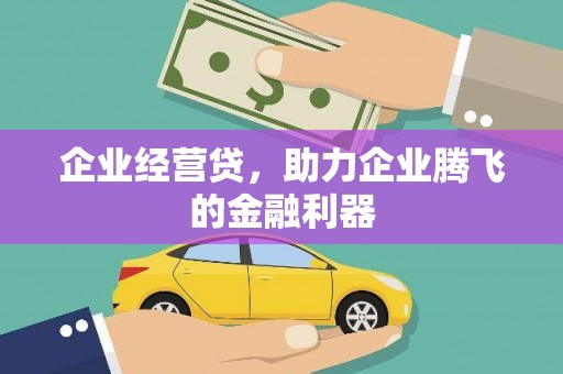 略阳企业经营贷，助力企业腾飞的金融利器