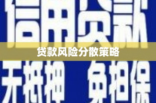 略阳贷款风险分散策略