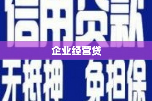 略阳企业经营贷