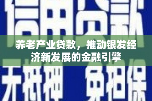 略阳养老产业贷款，推动银发经济新发展的金融引擎