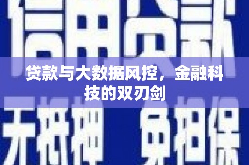 略阳贷款与大数据风控，金融科技的双刃剑
