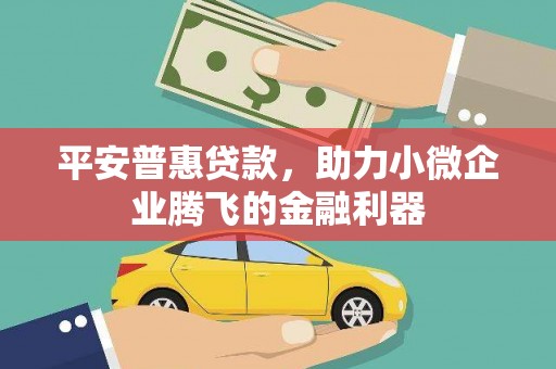 略阳平安普惠贷款，助力小微企业腾飞的金融利器