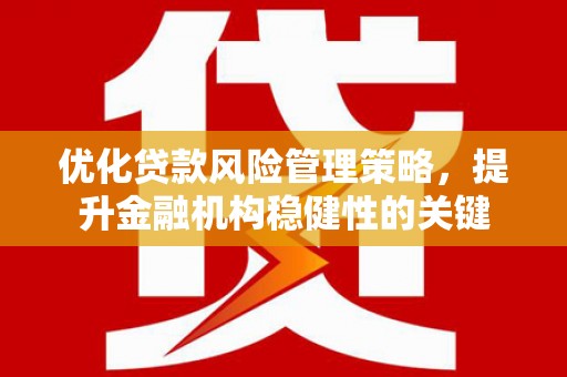 略阳优化贷款风险管理策略，提升金融机构稳健性的关键