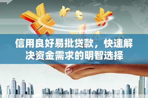 略阳信用良好易批贷款，快速解决资金需求的明智选择