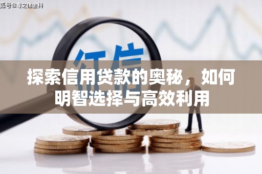 略阳探索信用贷款的奥秘，如何明智选择与高效利用