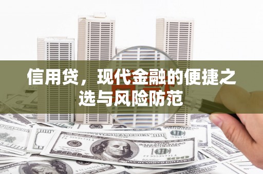 略阳信用贷，现代金融的便捷之选与风险防范