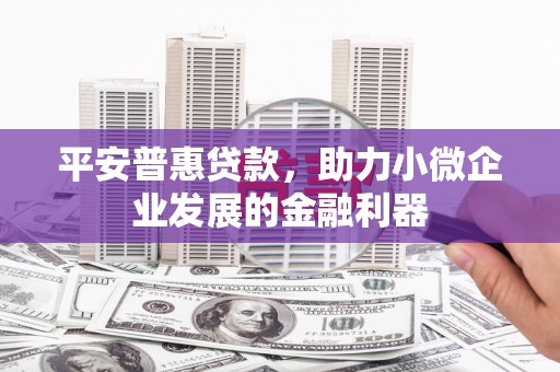 略阳平安普惠贷款，助力小微企业发展的金融利器