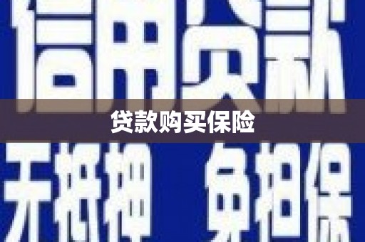 略阳贷款购买保险