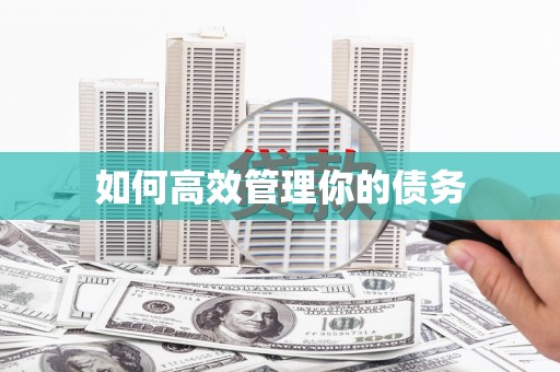 略阳如何高效管理你的债务