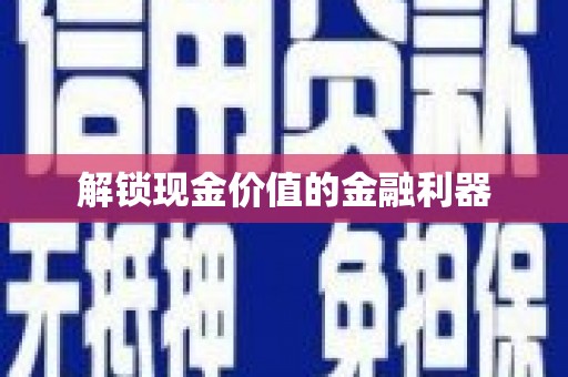 略阳解锁现金价值的金融利器