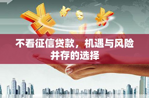 略阳不看征信贷款，机遇与风险并存的选择