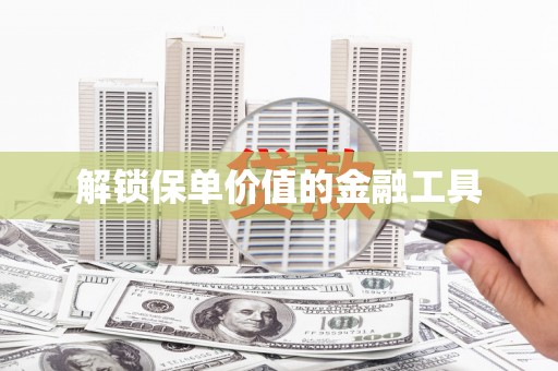 略阳解锁保单价值的金融工具