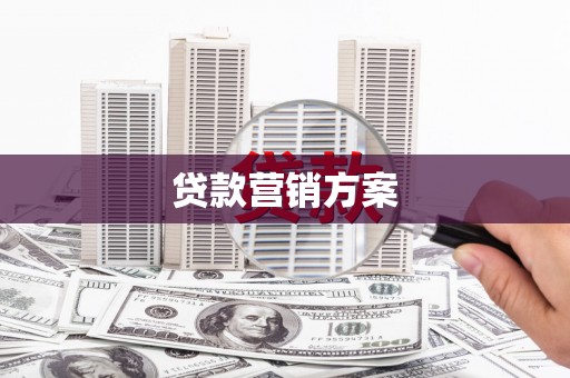 略阳贷款营销方案
