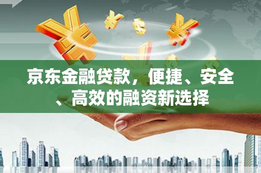 略阳京东金融贷款，便捷、安全、高效的融资新选择