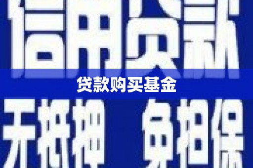略阳贷款购买基金